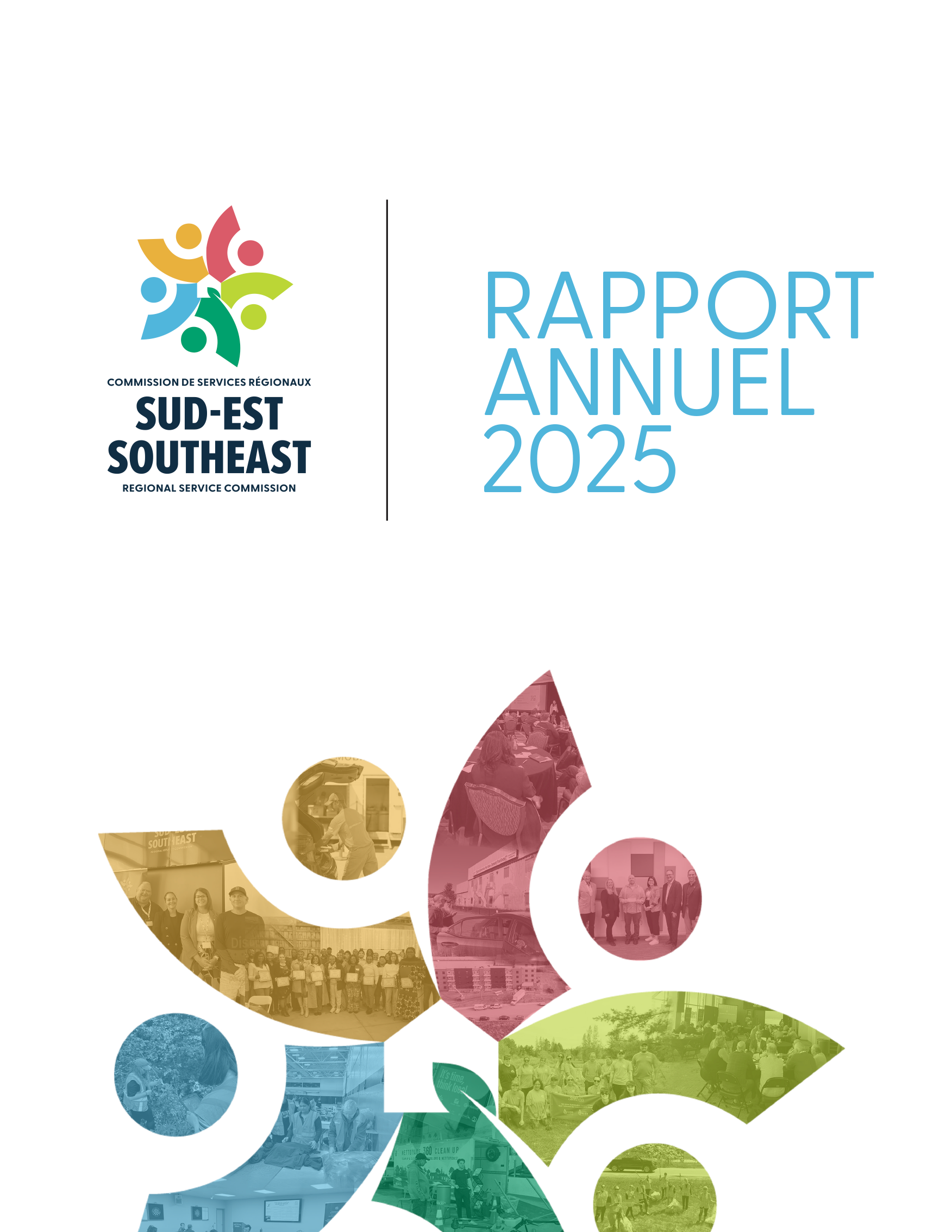 Couverture du Rapport annuel. Logo de la CSR du Sud-Est
