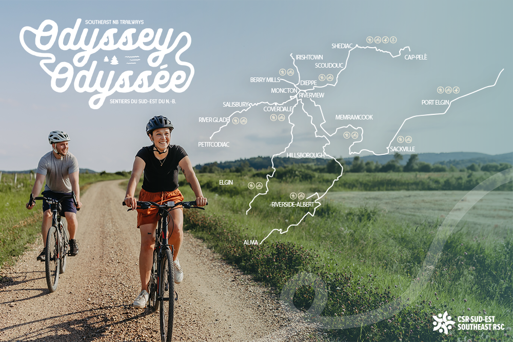Southeast RSC unveils ODYSSEY, a new regional identity for Southeast New Brunswick’s trail network thumbnail image