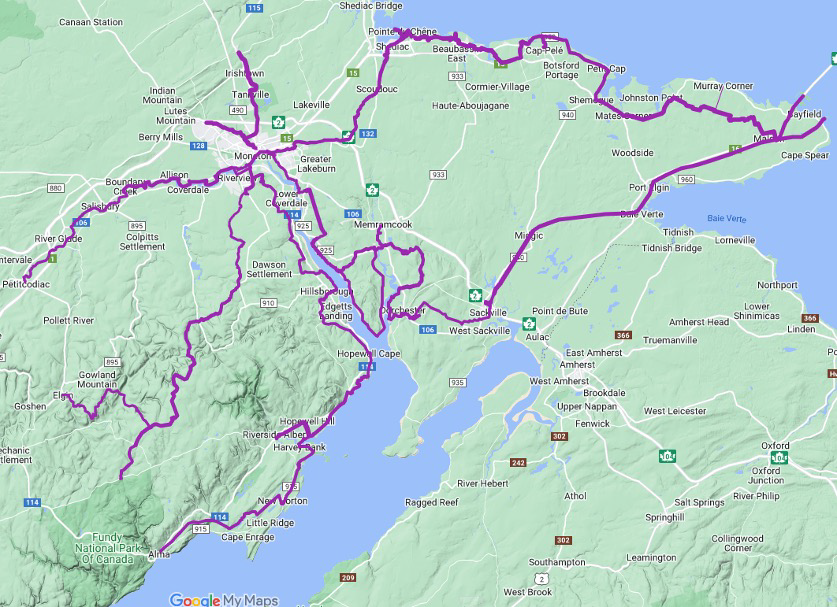 Map of the future completed trail network