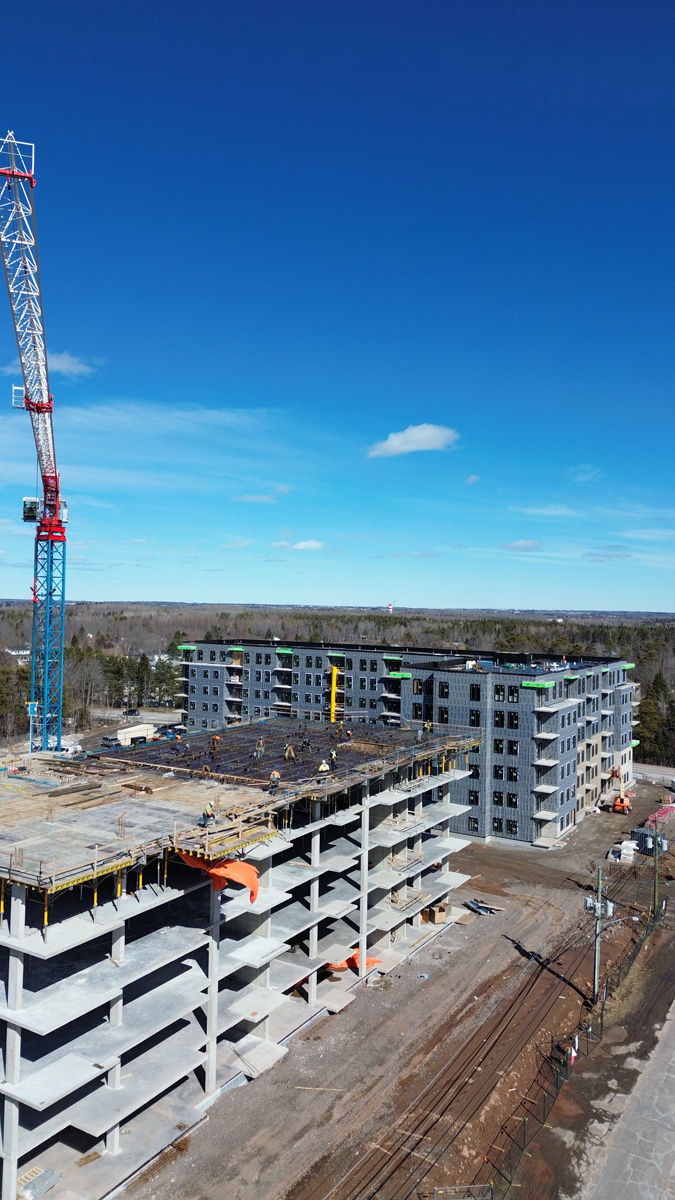 Appartment buildings under construction